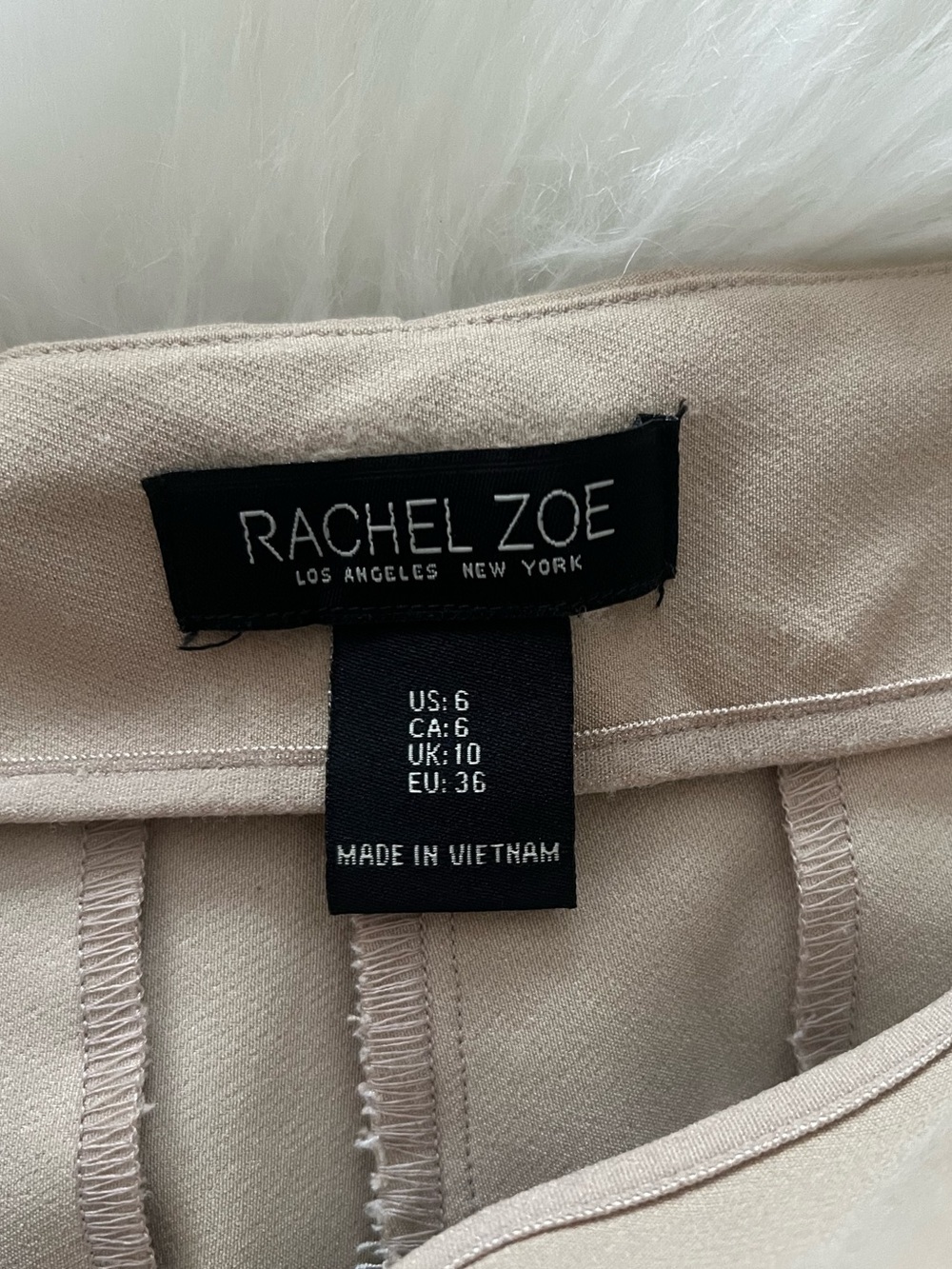 Rachel Zoe Light Beige Women's Trousers size 6 EUC - Picture 4 of 8